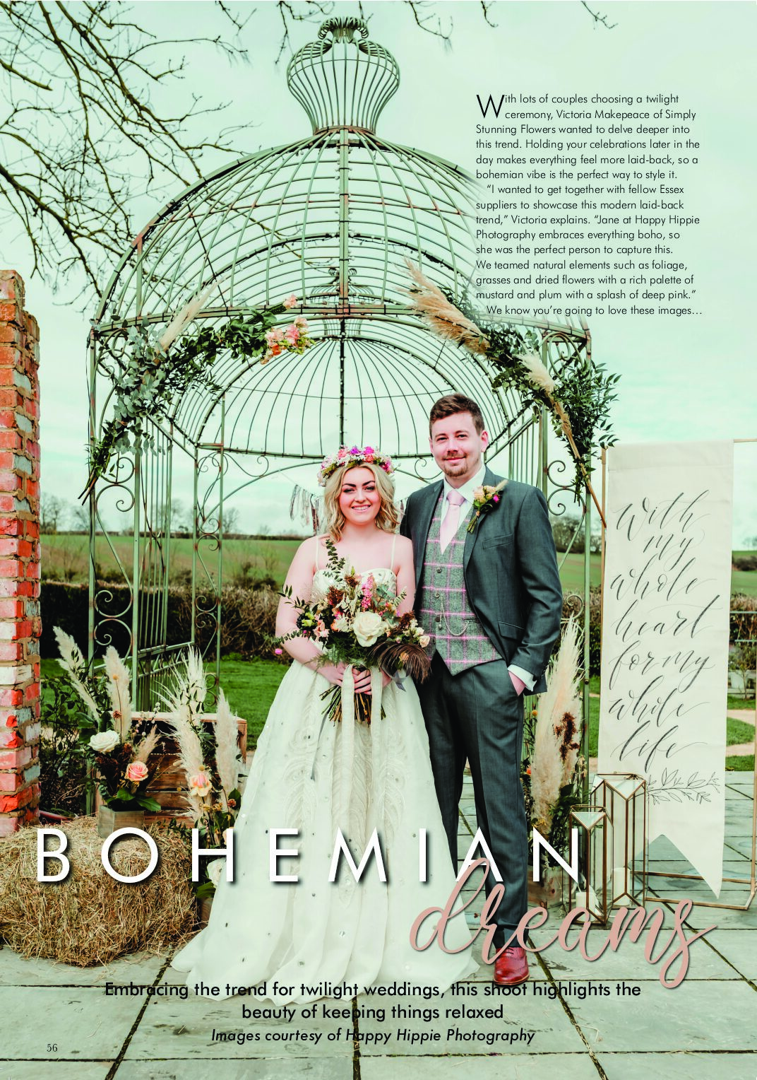Essex Wedding Magazine – Bohemian Dreams