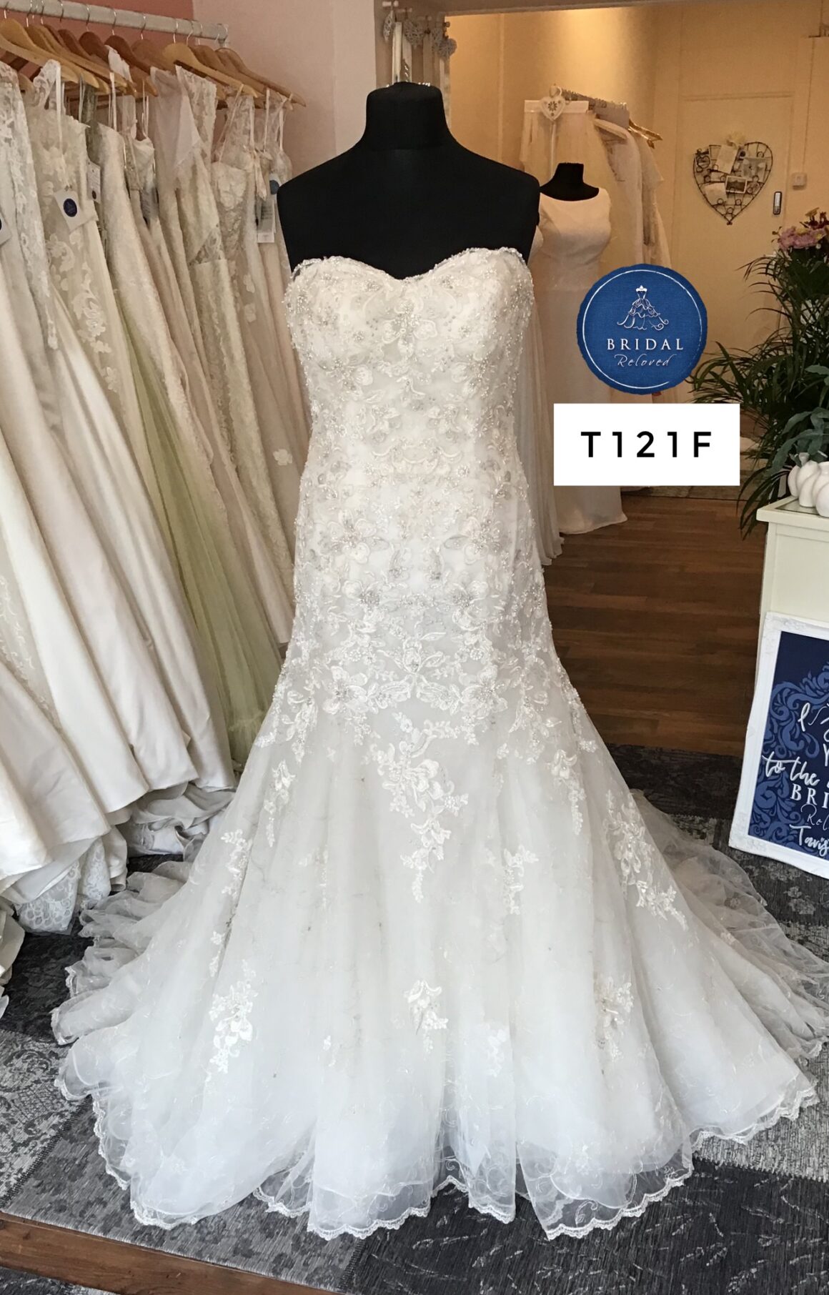 David Tutera | Wedding Dress | Drop Waist | T121F - Bridal Reloved