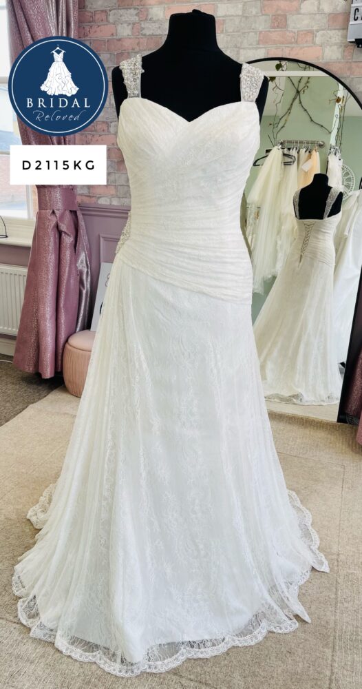 White Rose | Wedding Dress | Drop Waist | D2115KG