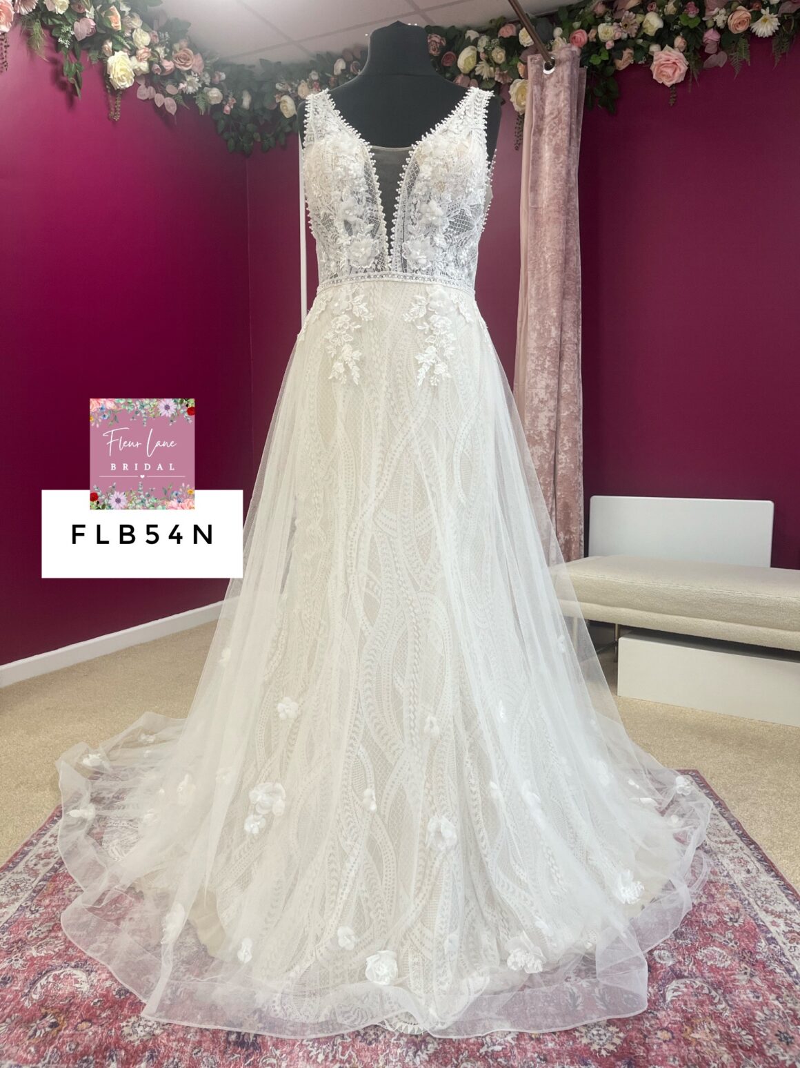 Gaia | Wedding Dress | A Line | FLB54N