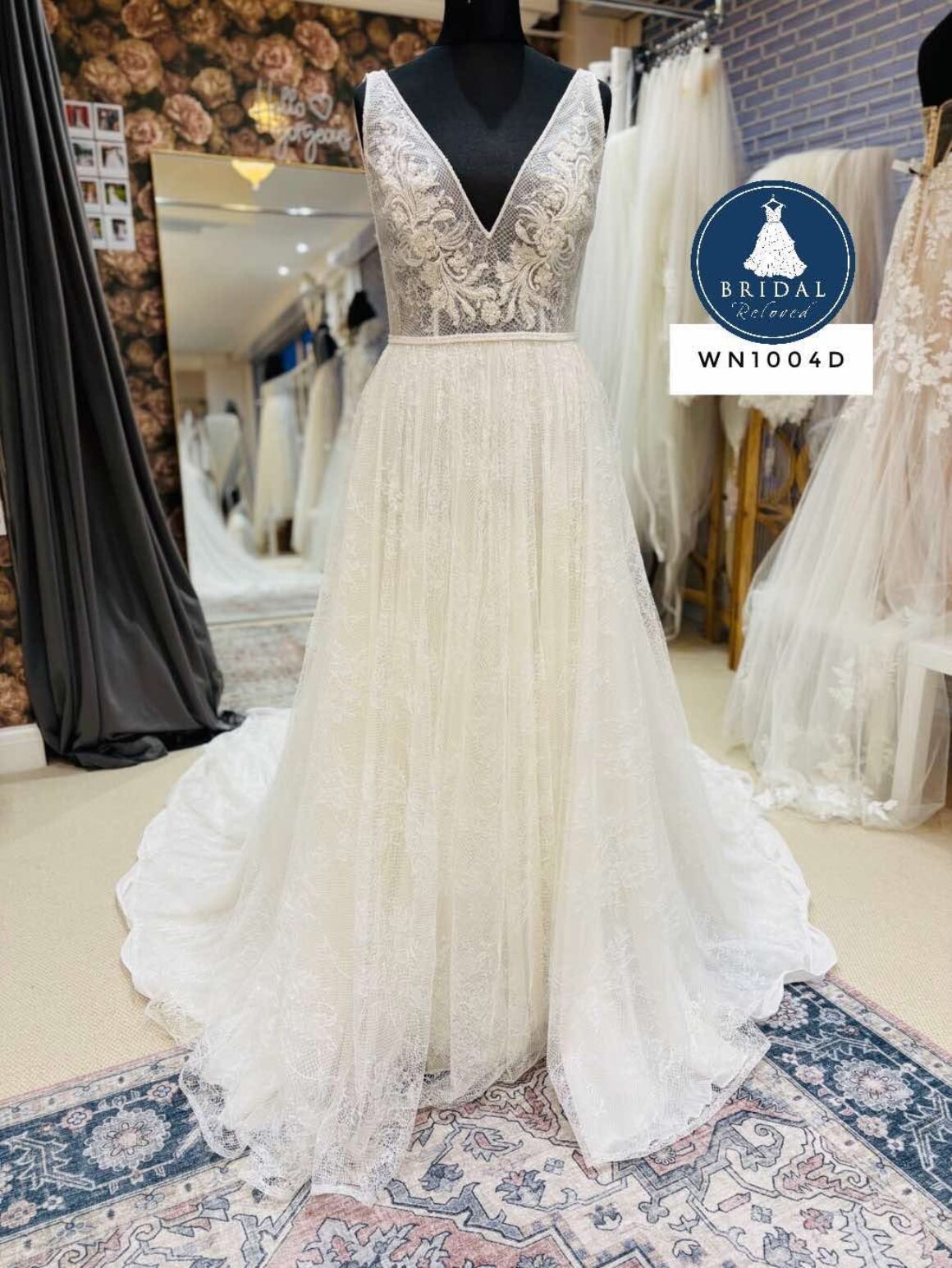 House of flora | Wedding Dress | A Line | WN1004D