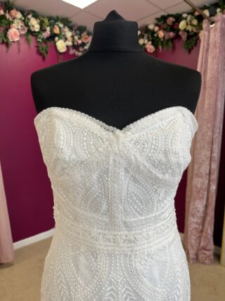 Emma Bridals | Wedding Dress | Drop Waist | FLB147N