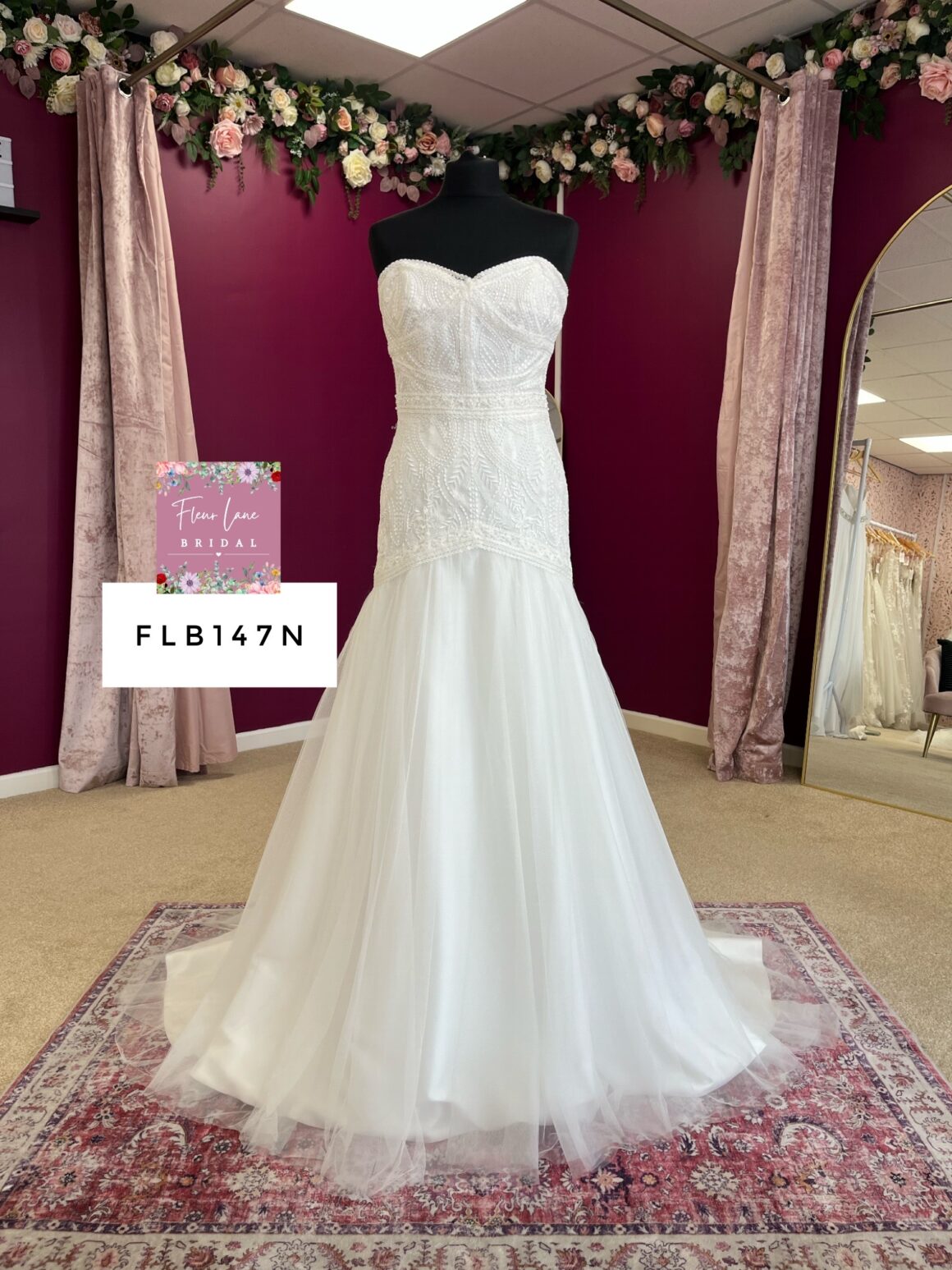 Emma Bridals | Wedding Dress | Drop Waist | FLB147N