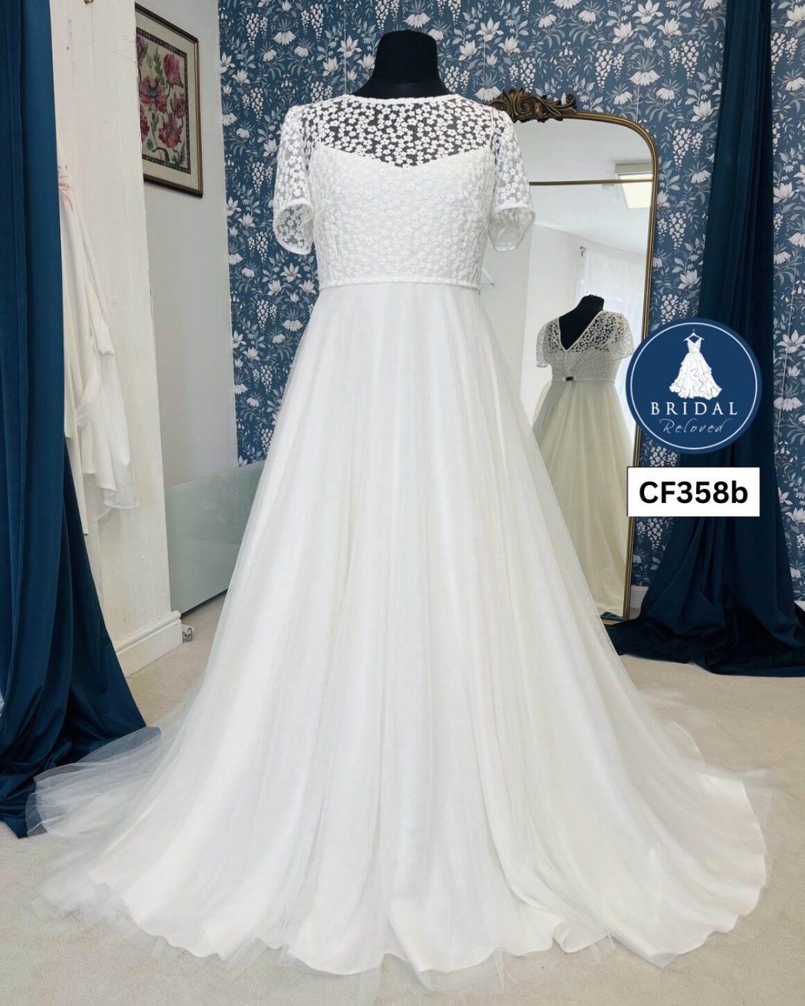 E & W Couture | Wedding Dress | A Line | CF358B