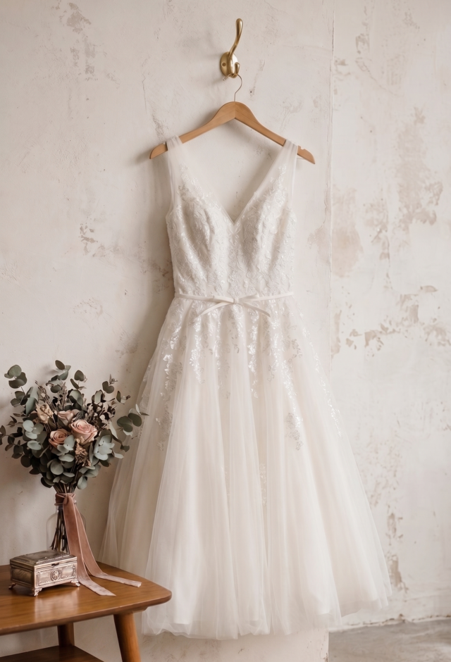 Ellis Bridal  | Wedding dress | Tea Length | C10284